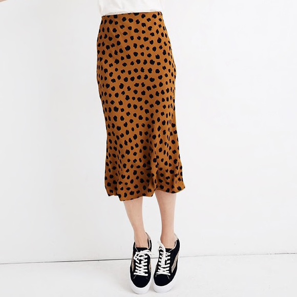 Madewell Dresses & Skirts - Madewell Midi Slip Skirt in Painted Spots